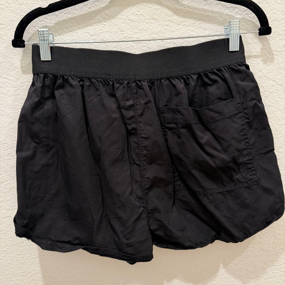 Free People Movement The Way Home Shorts Black High Rise Athletic Smocked Small - Picture 3 of 4